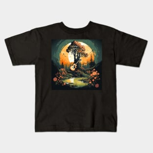 nature guitar Kids T-Shirt